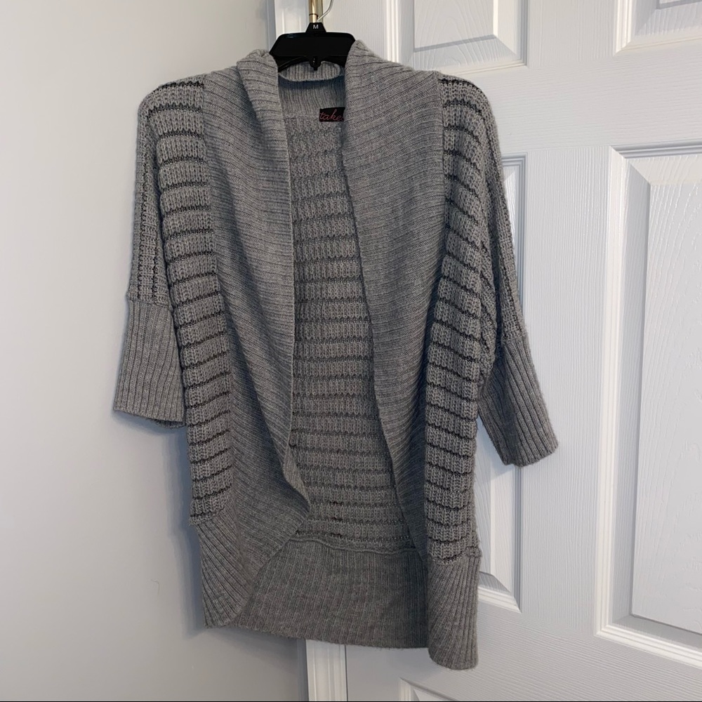 3/4 sleeve knit cardigan